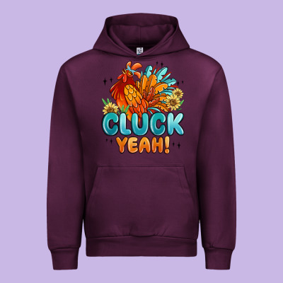 Cluck Yeah Urban Hoodie Designed By Maliassmallbusiness