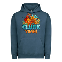 Pigment Midnight Navy cluck yeah Urban Hoodie - MaliasSmallBusiness