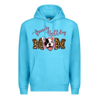 Ocean Blue French Bulldog Mom Premium Hoodie - Jasminsmagicworld