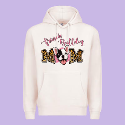 French Bulldog Mom Premium Hoodie Designed By Jasminsmagicworld