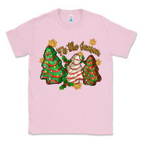 Bubblegum Pink tis the season christmas cake Classic Tee - Zillion Design Studio