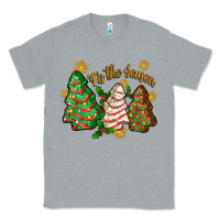 Heather Grey tis the season christmas cake Classic Tee - Zillion Design Studio