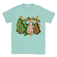 Seafoam tis the season christmas cake Classic Tee - Zillion Design Studio