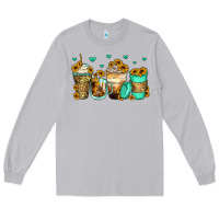 Moon Dust sunflowers coffee cups Long Sleeve Tee - Zillion Design Studio