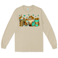 Mushroom sunflowers coffee cups Long Sleeve Tee - Zillion Design Studio
