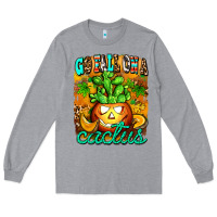 Heather Grey go fall on a cactus Long Sleeve Tee - AdoDesignShop