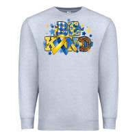 Heather Grey be kind Premium Sweatshirt - Artiststas