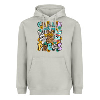 Moon Dust Chillin with my peeps Easter Heavyweight Hoodie - OliviaCreatesArt