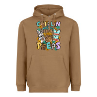 Toasted Coconut Chillin with my peeps Easter Heavyweight Hoodie - OliviaCreatesArt