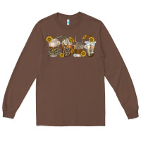 Chestnut skeleton hands coffee cups Long Sleeve Tee - texasbilliewilder