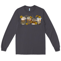Smoke skeleton hands coffee cups Long Sleeve Tee - texasbilliewilder