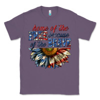 Lavender home of the free because of the brave sunflower bi Classic Tee - texasbilliewilder