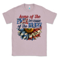 Lilac home of the free because of the brave sunflower bi Classic Tee - texasbilliewilder