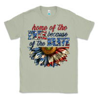 Matcha home of the free because of the brave sunflower bi Classic Tee - texasbilliewilder
