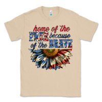 Mushroom home of the free because of the brave sunflower bi Classic Tee - texasbilliewilder