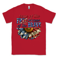 Red home of the free because of the brave sunflower bi Classic Tee - texasbilliewilder
