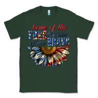 Sports Green home of the free because of the brave sunflower bi Classic Tee - texasbilliewilder