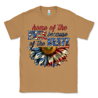 Toasted Coconut home of the free because of the brave sunflower bi Classic Tee - texasbilliewilder