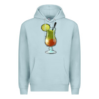 Blue Mist Margarita Glass Premium Hoodie - Jasminsmagicworld