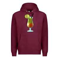 Burgundy Margarita Glass Premium Hoodie - Jasminsmagicworld