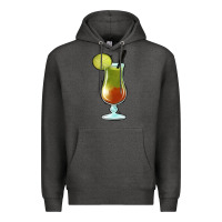 Charcoal Heather Margarita Glass Premium Hoodie - Jasminsmagicworld