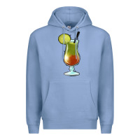 Colony Blue Margarita Glass Premium Hoodie - Jasminsmagicworld