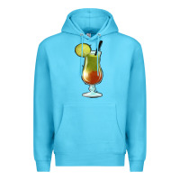 Ocean Blue Margarita Glass Premium Hoodie - Jasminsmagicworld