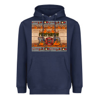 Navy firefighter dad Heavyweight Hoodie - HRA Design Shop
