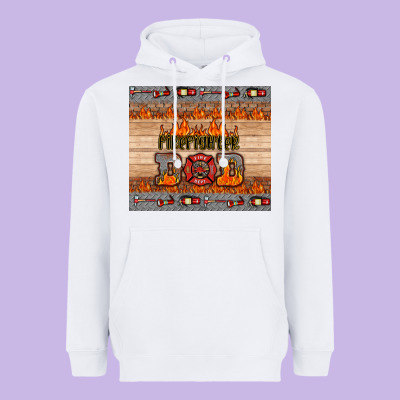 Firefighter Dad Heavyweight Hoodie Designed By Hra Design Shop