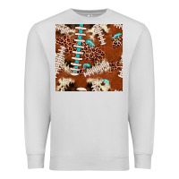Dove Grey football leopard gemstone seamless pattern Premium Sweatshirt - JahusDesignShop