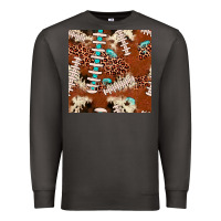 Smoke football leopard gemstone seamless pattern Premium Sweatshirt - JahusDesignShop