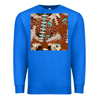 True Royal football leopard gemstone seamless pattern Premium Sweatshirt - JahusDesignShop