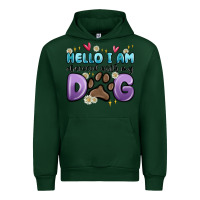 Forest Green hello i am obsessed with my dog Urban Hoodie - MaliasSmallBusiness