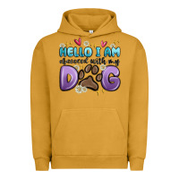Pigment Peanut Butter hello i am obsessed with my dog Urban Hoodie - MaliasSmallBusiness