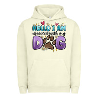 Pigment Pistachio hello i am obsessed with my dog Urban Hoodie - MaliasSmallBusiness