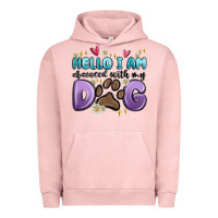 Pigment Salmon hello i am obsessed with my dog Urban Hoodie - MaliasSmallBusiness