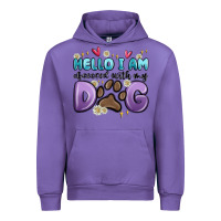 Tulip hello i am obsessed with my dog Urban Hoodie - MaliasSmallBusiness