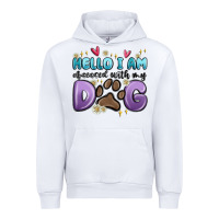 White hello i am obsessed with my dog Urban Hoodie - MaliasSmallBusiness