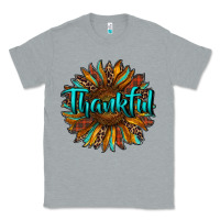 Heather Grey thankful sunflower Classic Tee - RanaPortraitStore