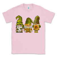 Bubblegum Pink sunflower gnomies Classic Tee - BarkalooDesign