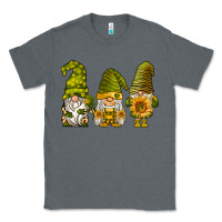 Charcoal Heather sunflower gnomies Classic Tee - BarkalooDesign