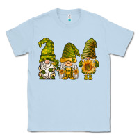 Dusty Blue sunflower gnomies Classic Tee - BarkalooDesign