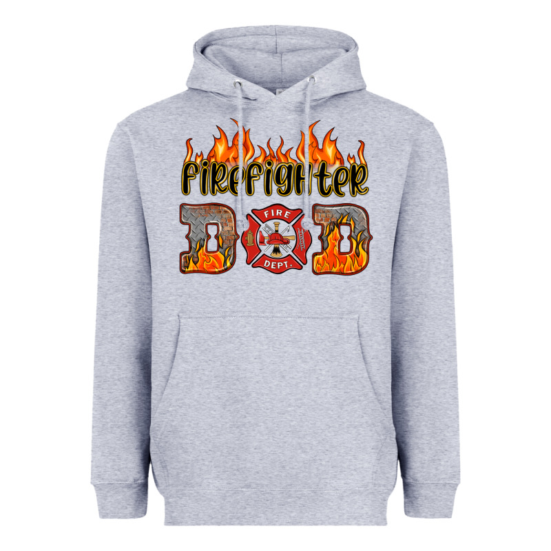 Firefighter Dad Heavyweight Hoodie by HRA Design Shop | Teevron