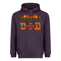 Plum firefighter dad Heavyweight Hoodie - HRA Design Shop