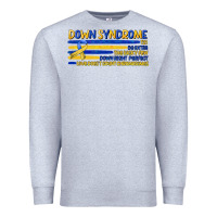 Heather Grey down syndrome Premium Sweatshirt - Artiststas