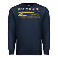 Navy down syndrome Premium Sweatshirt - Artiststas