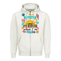 Oatmeal Heather i m a better person when i m tan Zipper Hoodie - texasbilliewilder