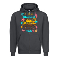 Smoke i m a better person when i m tan Zipper Hoodie - texasbilliewilder