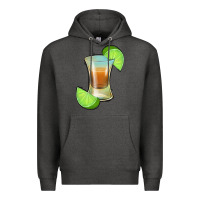 Charcoal Heather Tequila Shot Premium Hoodie - Jasminsmagicworld