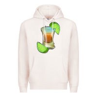 Pale Pink Tequila Shot Premium Hoodie - Jasminsmagicworld